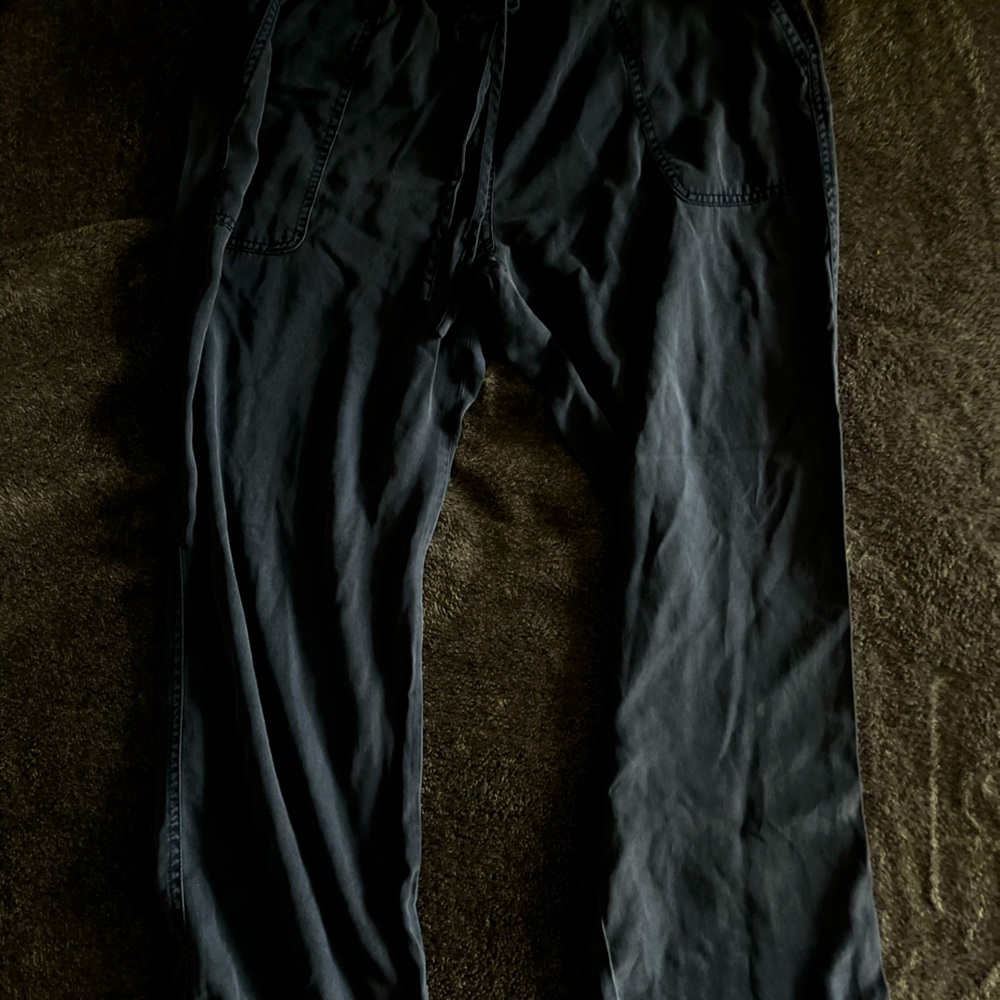 Dark blue sweats, light weight and soft material